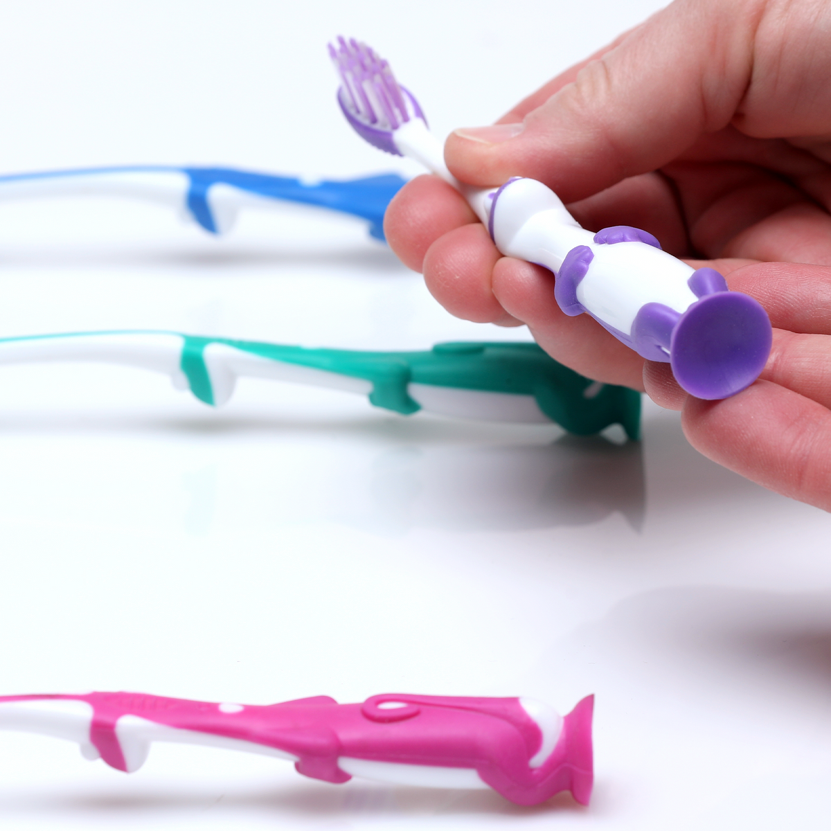 Kid's Dinosaur Suction Cup Toothbrush - Stage 2 (000-16230)