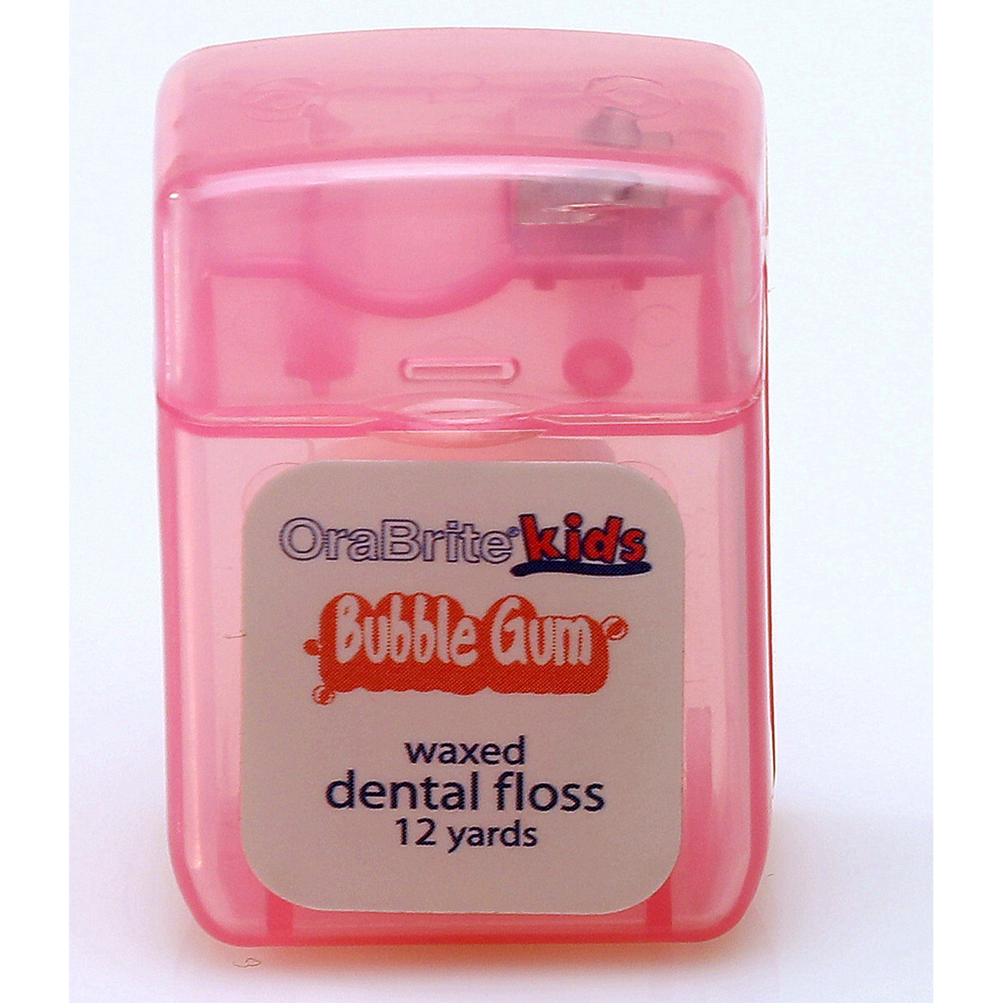 12 YD Waxed Nylon Dental Floss, Bubblegum (ORA33840)